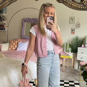 Monki Pink Sweater Vest